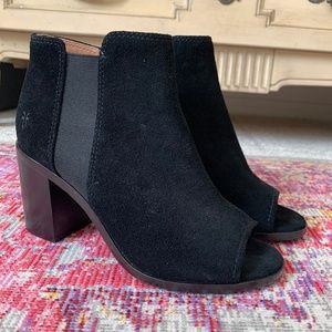 Frye womens ankle boot suede black boot